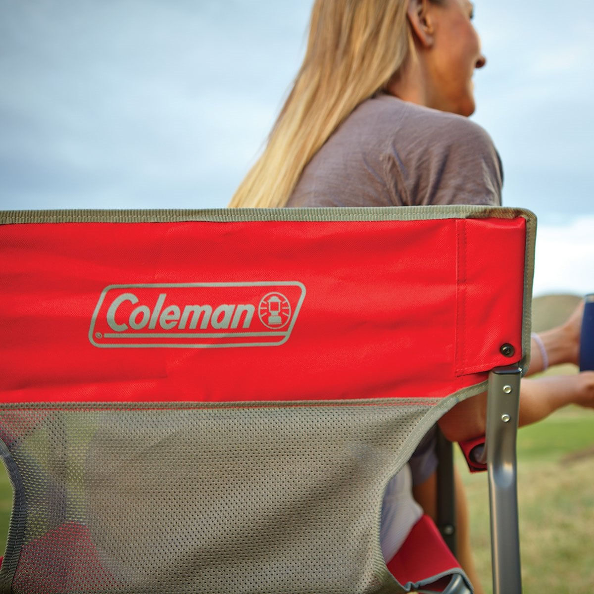 Cadeira Dobrável Steel Deck Vermelha | Coleman - INCOTERMINAS® - Imagem 3