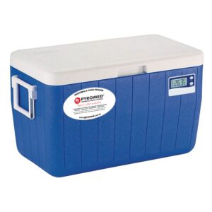 CAIXA TÉRMICA 45,4 LITROS (48QT) COM TERMÔMETRO MÁXIMA E MÍNIMA DIGITAL | PYROMED® – COLEMAN