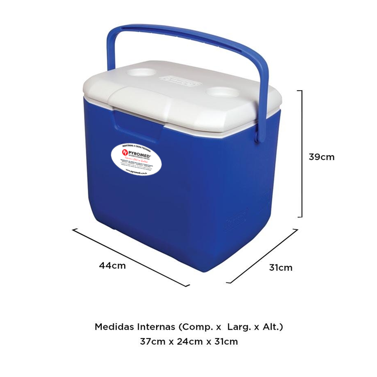 CAIXA TÉRMICA 28,3 LITROS (30QT) COM TERMÔMETRO MÁXIMA E MÍNIMA DIGITAL | PYROMED® – COLEMAN - Imagem 5