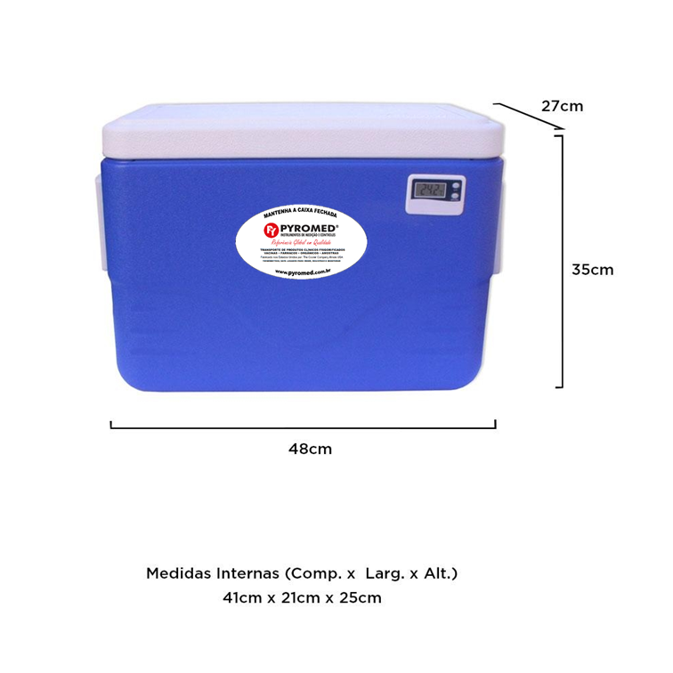 CAIXA TÉRMICA 26,5 LITROS (28QT) COM TERMÔMETRO MÁXIMA E MÍNIMA DIGITAL | PYROMED® – COLEMAN - Imagem 8