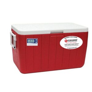 CAIXA TÉRMICA 45,4 LITROS (48QT) COM TERMÔMETRO MÁXIMA E MÍNIMA DIGITAL | PYROMED® – COLEMAN